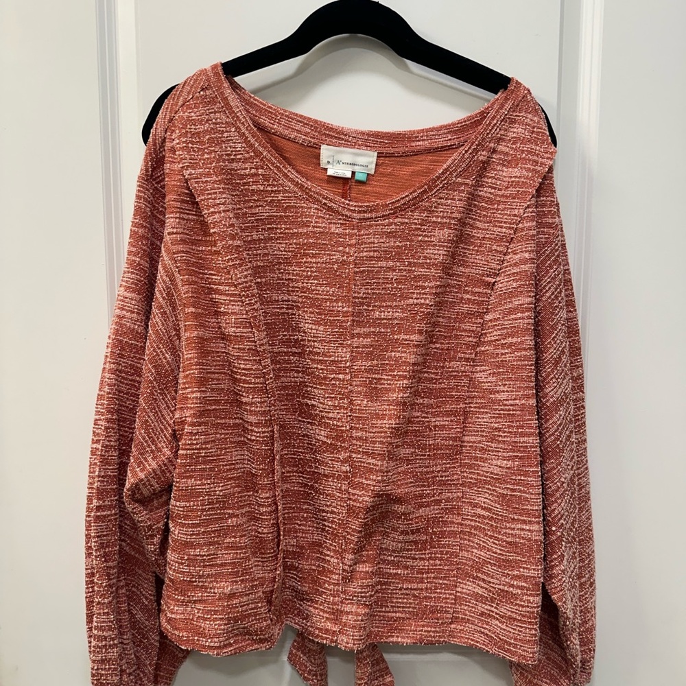 NWT Anthropologie Cut Out Pull Over 2x